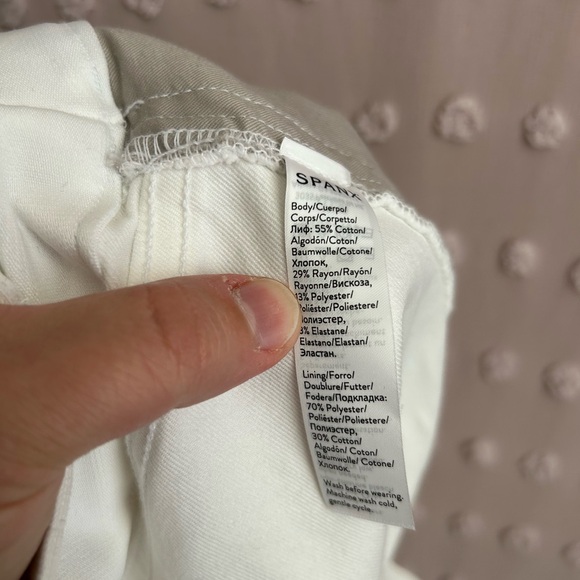 NWT Spanx Women’s Stretch Twill Short Shaping Sz XL Bright White - Picture 5 of 6